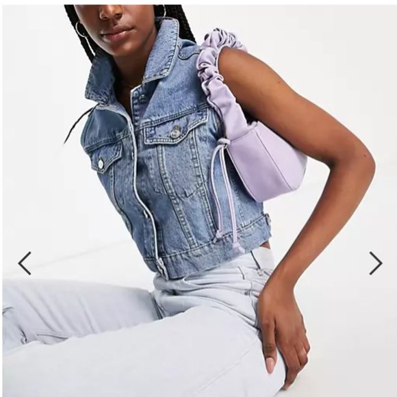 French Connection Truffle Collection ruched handle bag in Purple - Picture 3 of 16